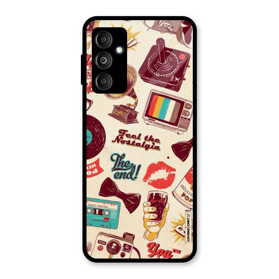 Feel The Nostalgia Glass Back Case for Galaxy M14 5G