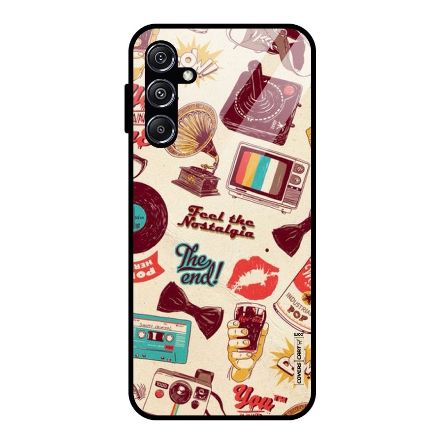 Feel The Nostalgia Glass Back Case for Galaxy M34 5G