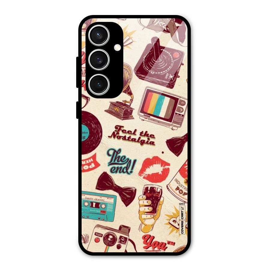 Feel The Nostalgia Glass Back Case for Galaxy S23 FE