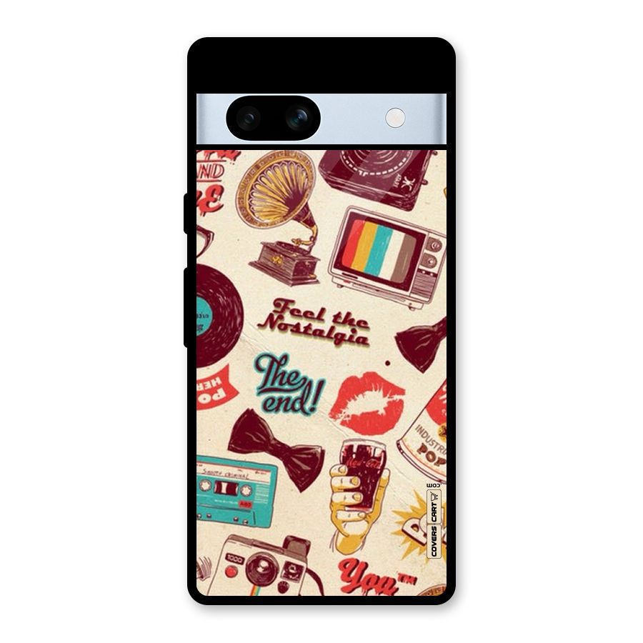 Feel The Nostalgia Glass Back Case for Google Pixel 7a