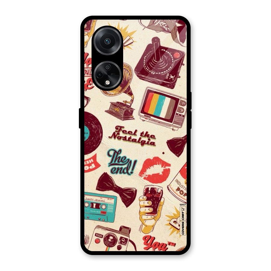 Feel The Nostalgia Glass Back Case for Oppo F23