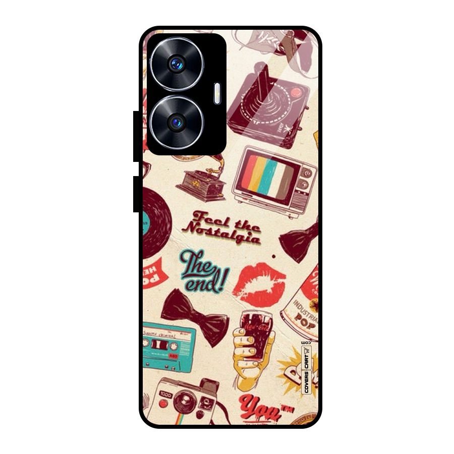 Feel The Nostalgia Glass Back Case for Realme Narzo N55