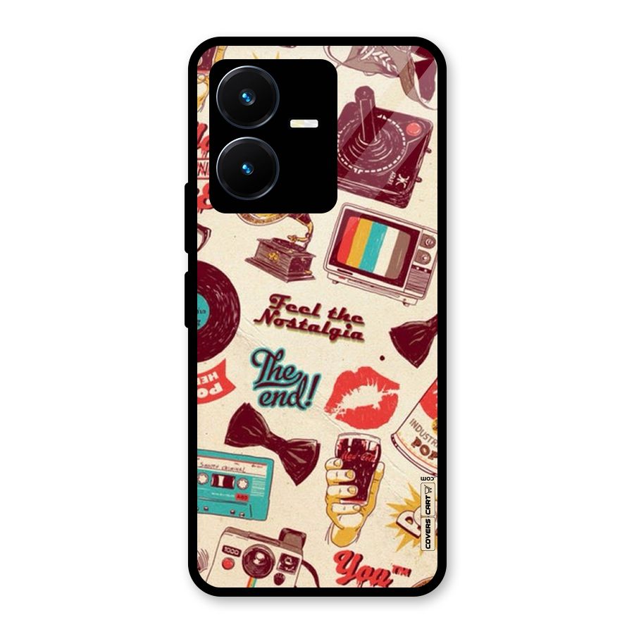 Feel The Nostalgia Glass Back Case for Vivo Y22s