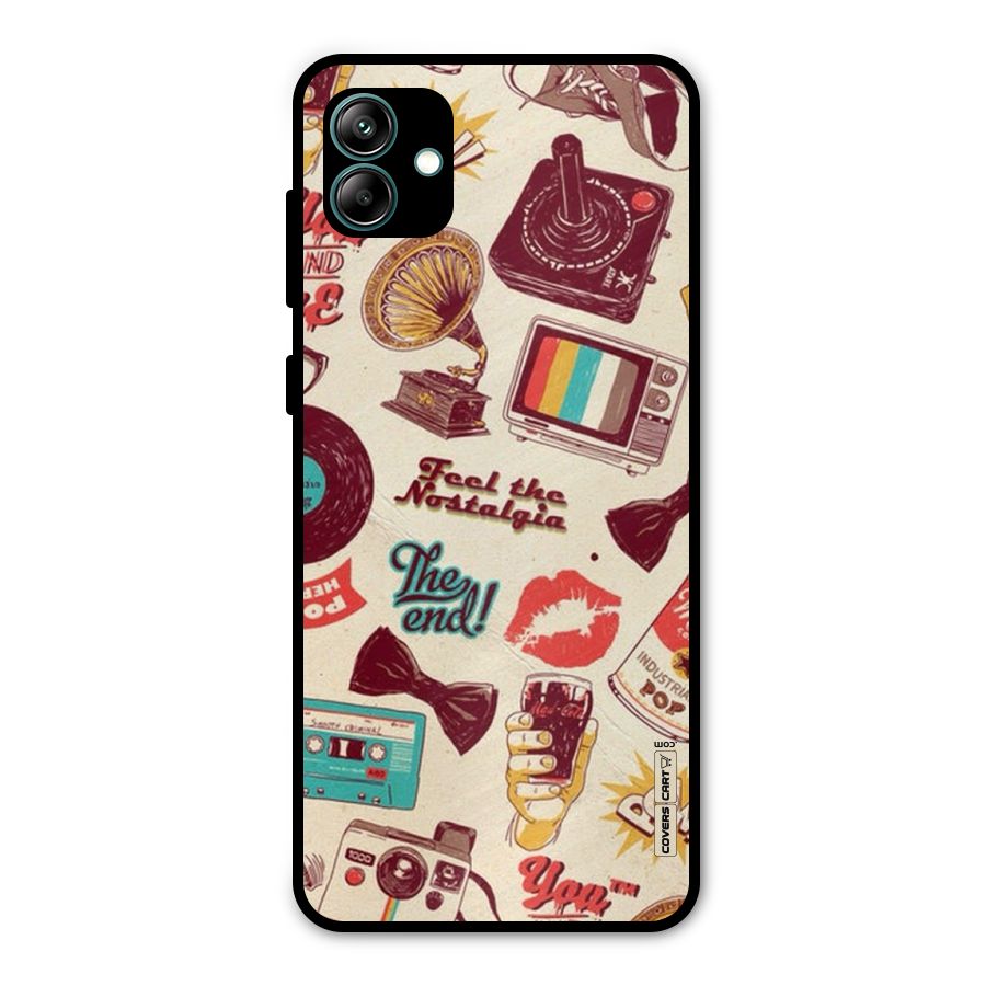 Feel The Nostalgia Metal Back Case for Galaxy A04