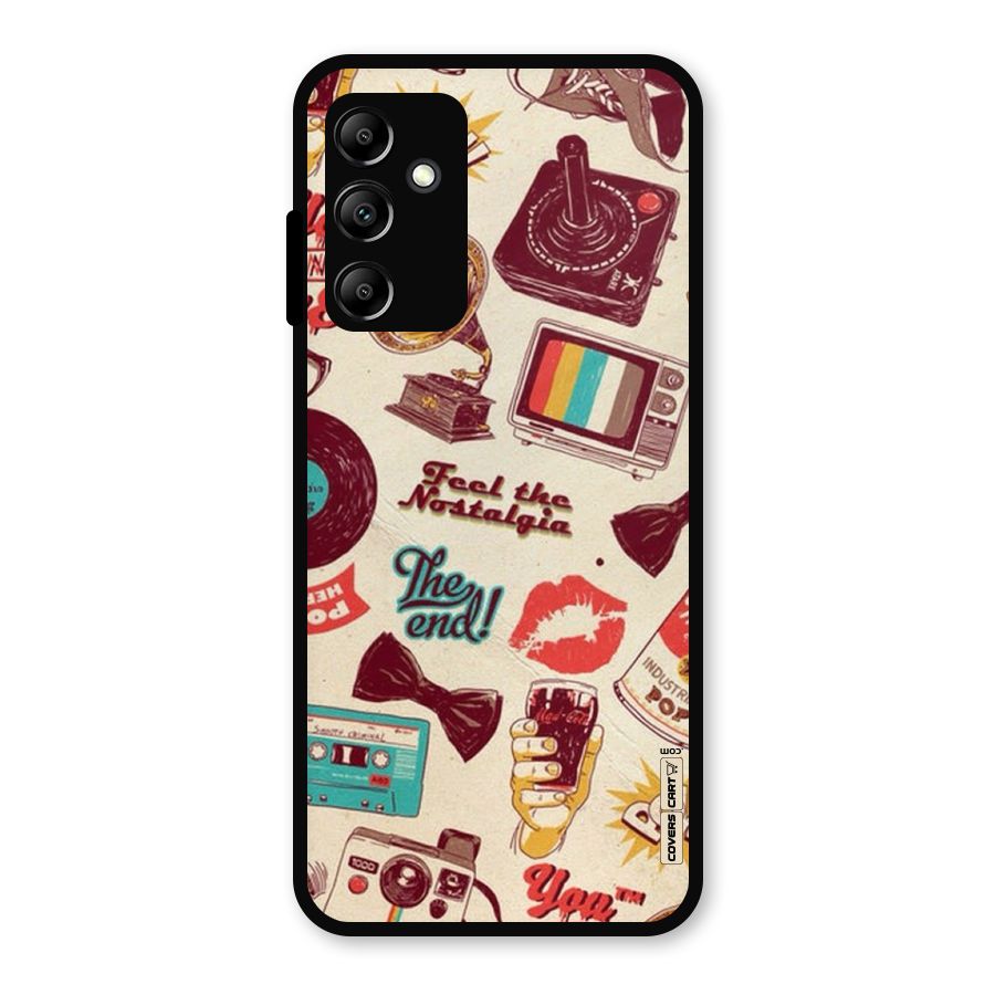 Feel The Nostalgia Metal Back Case for Galaxy A14 5G