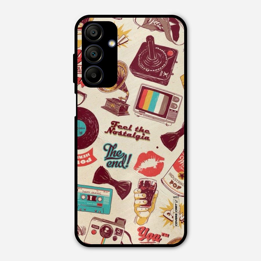 Feel The Nostalgia Metal Back Case for Galaxy A15 5G