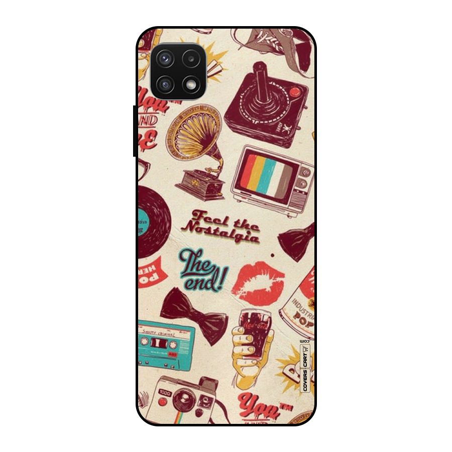 Feel The Nostalgia Metal Back Case for Galaxy A22 5G