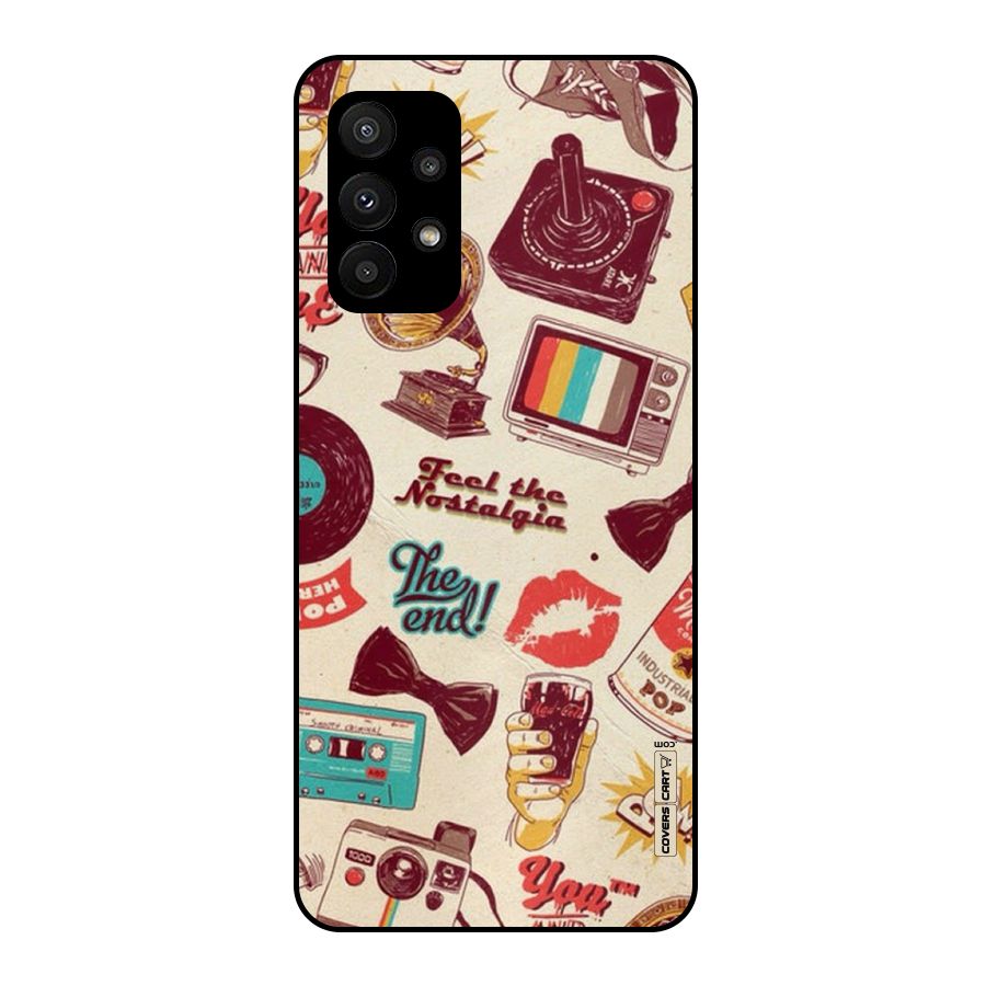 Feel The Nostalgia Metal Back Case for Galaxy A23