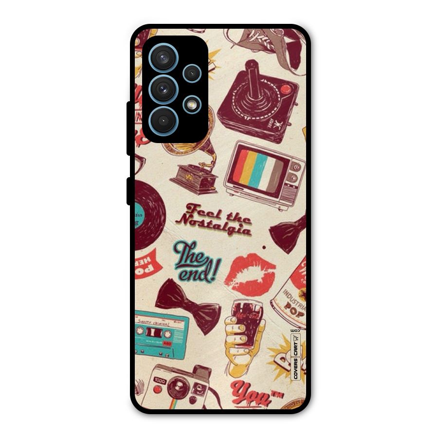 Feel The Nostalgia Metal Back Case for Galaxy A32