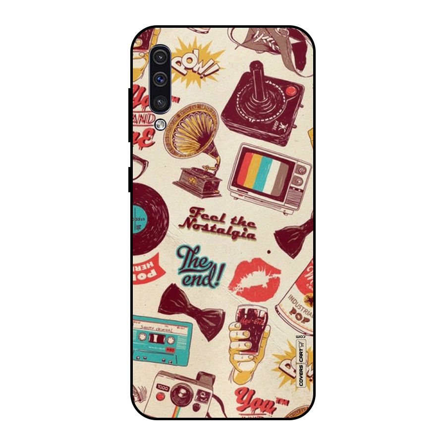 Feel The Nostalgia Metal Back Case for Galaxy A50
