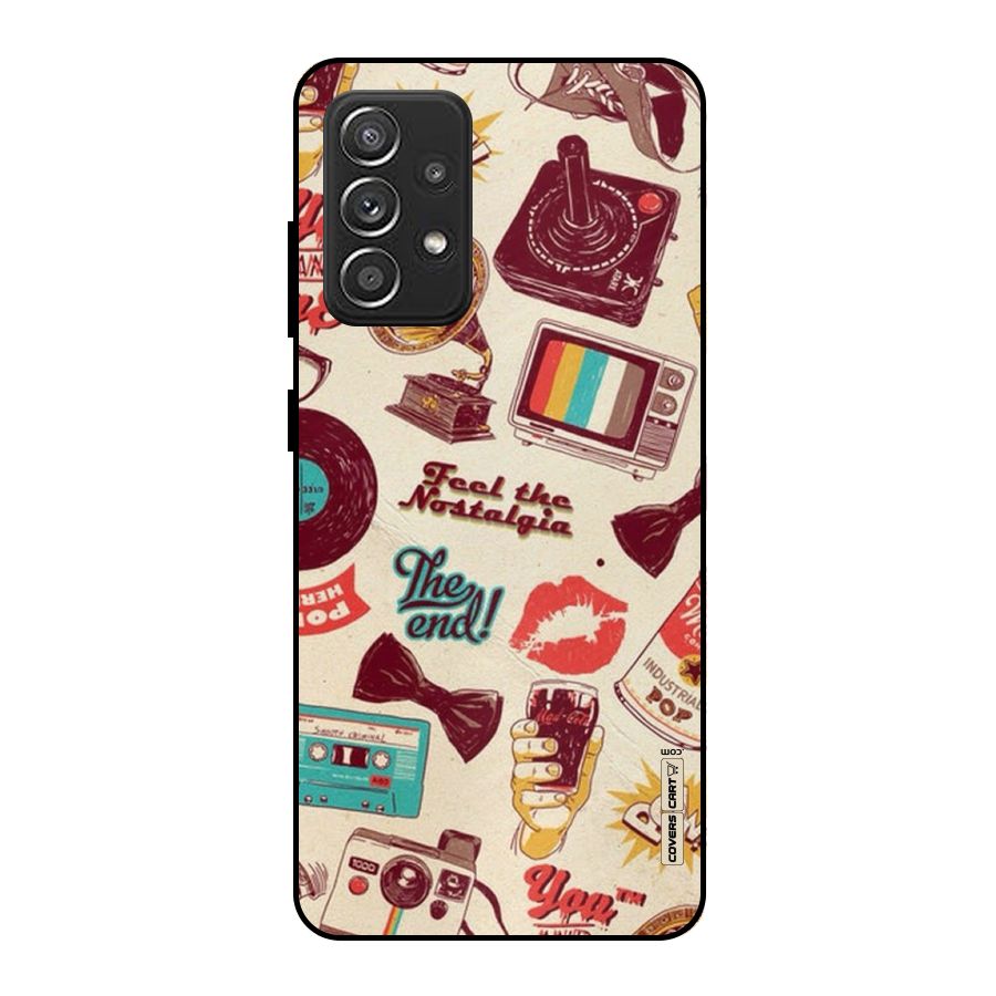 Feel The Nostalgia Metal Back Case for Galaxy A52s 5G