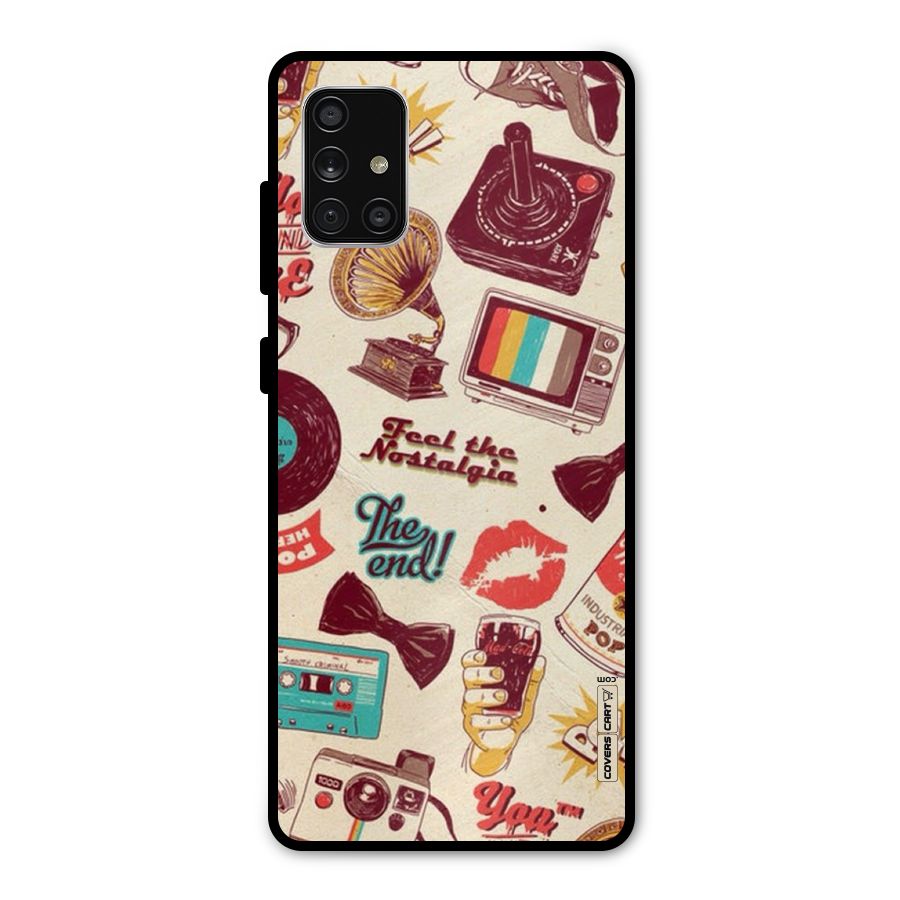 Feel The Nostalgia Metal Back Case for Galaxy A71