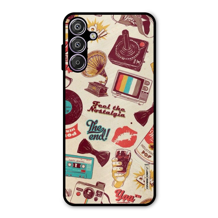 Feel The Nostalgia Metal Back Case for Galaxy F15