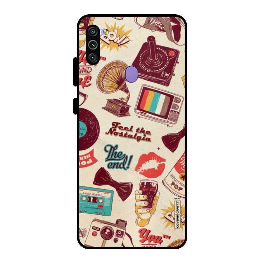 Feel The Nostalgia Metal Back Case for Galaxy M11