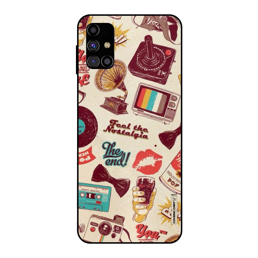 Feel The Nostalgia Metal Back Case for Galaxy M31s