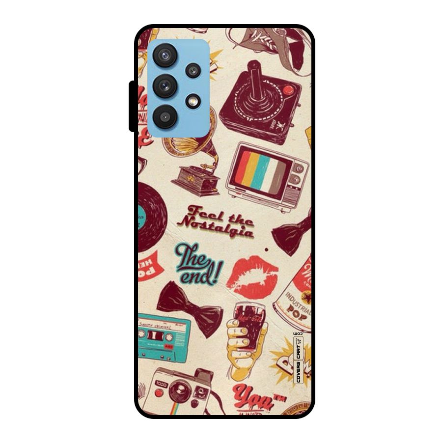 Feel The Nostalgia Metal Back Case for Galaxy M32 5G