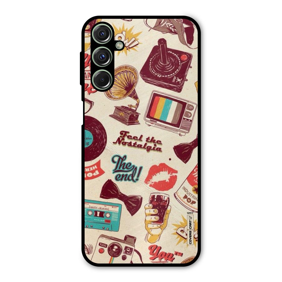 Feel The Nostalgia Metal Back Case for Galaxy M34