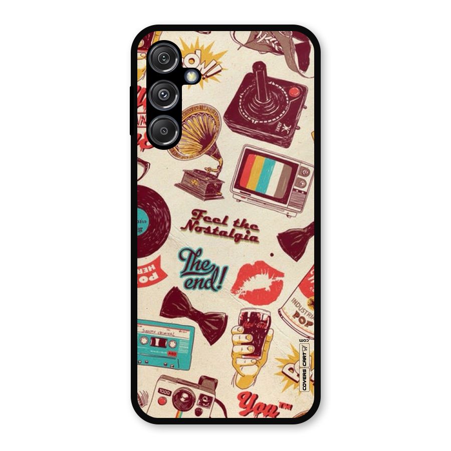 Feel The Nostalgia Metal Back Case for Galaxy M34 5G