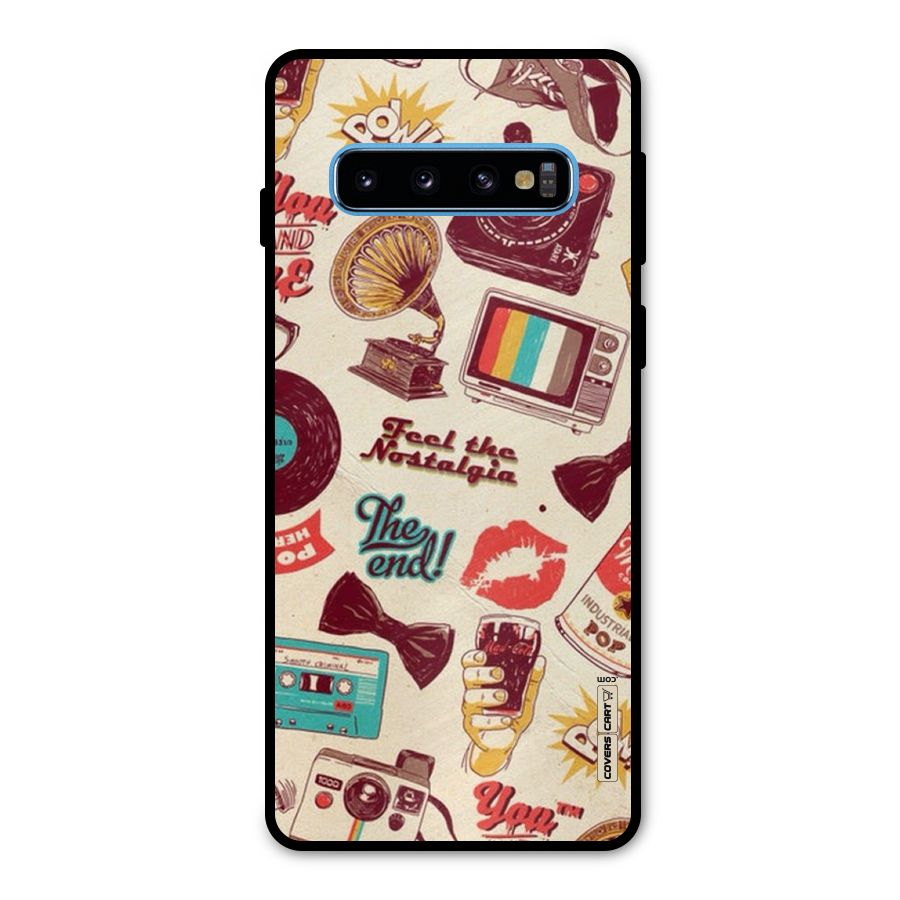 Feel The Nostalgia Metal Back Case for Galaxy S10