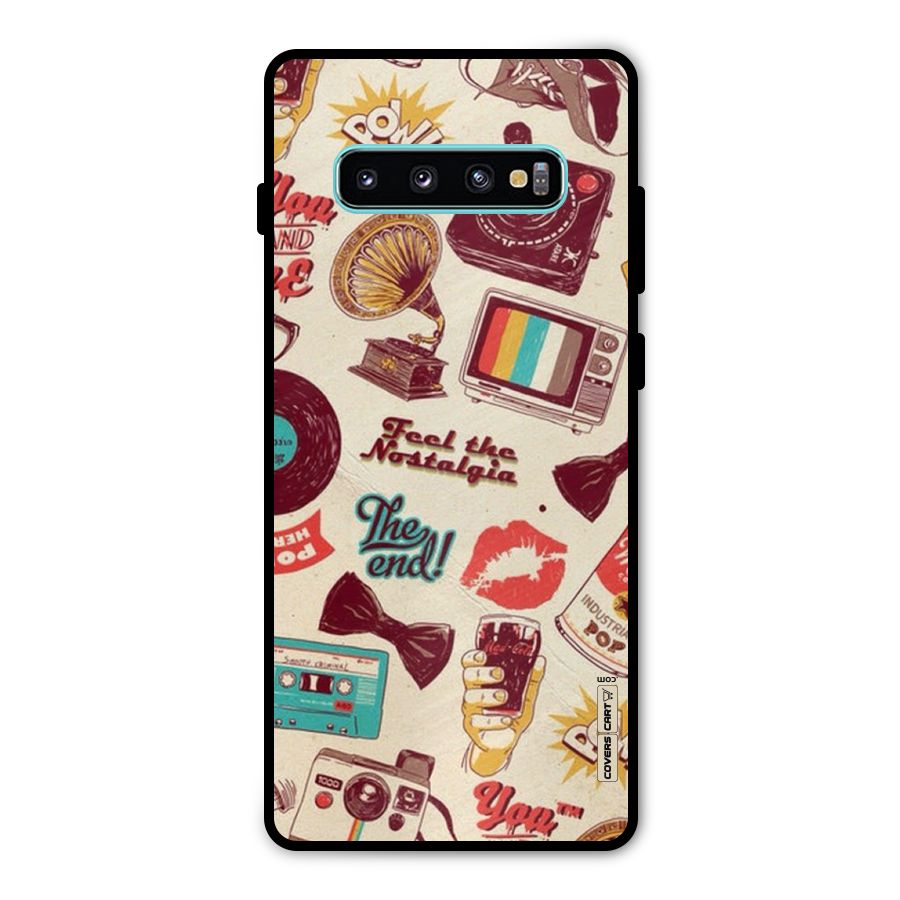 Feel The Nostalgia Metal Back Case for Galaxy S10 Plus
