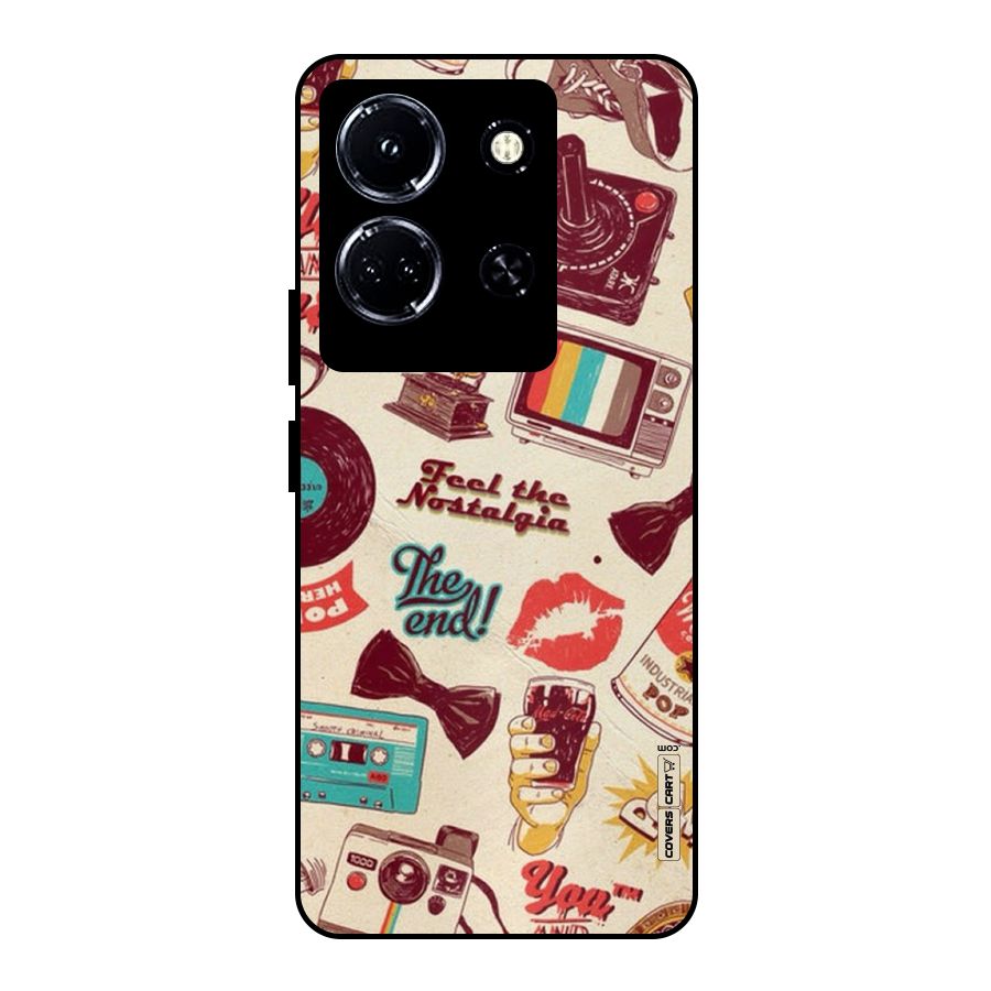 Feel The Nostalgia Metal Back Case for Infinix Note 30 5G