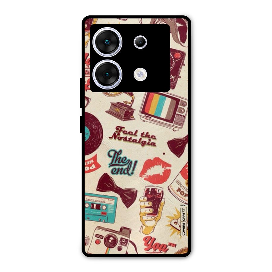 Feel The Nostalgia Metal Back Case for Infinix Zero 30 5G