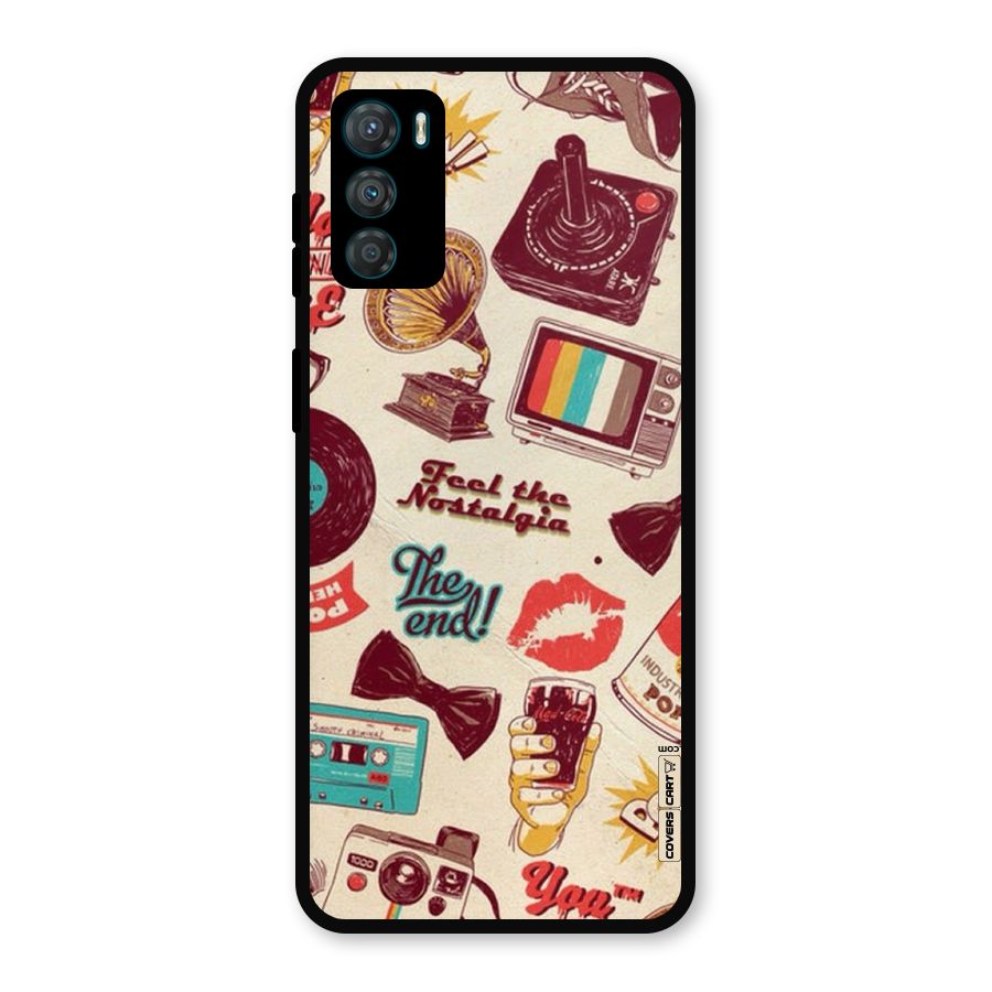 Feel The Nostalgia Metal Back Case for Moto G42