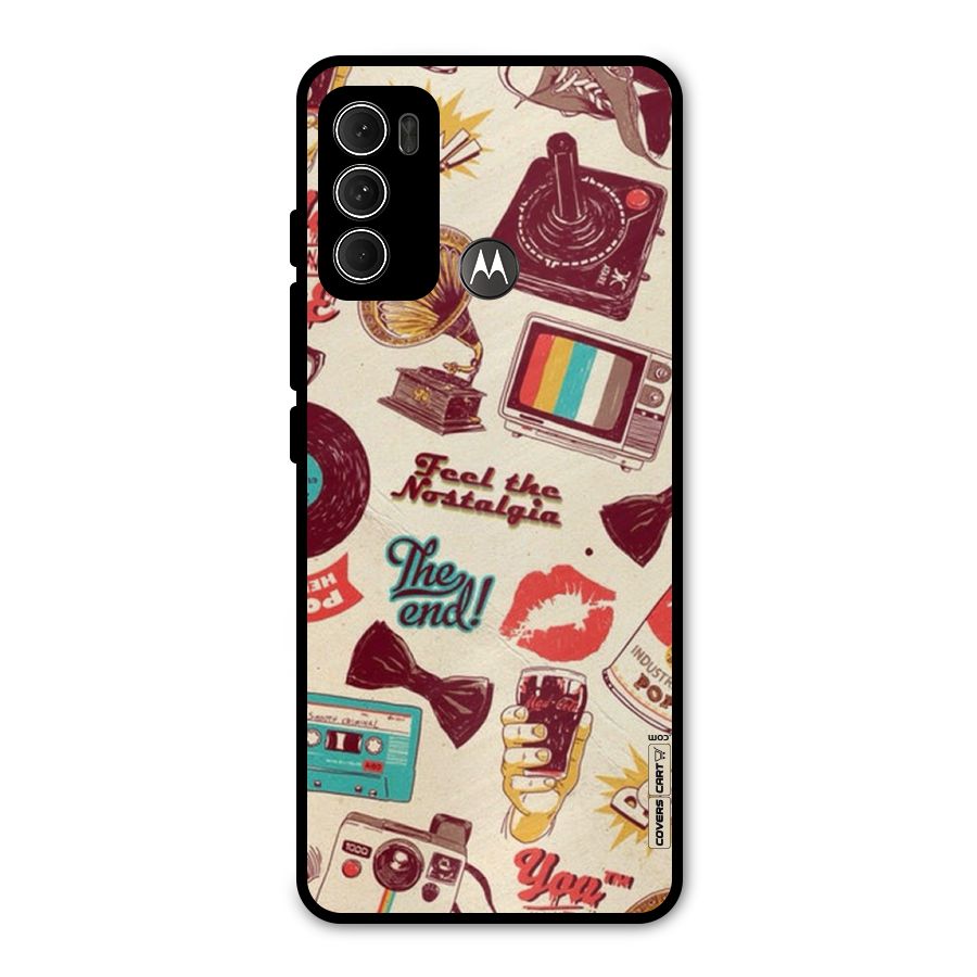 Feel The Nostalgia Metal Back Case for Moto G60