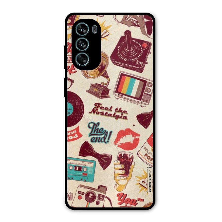 Feel The Nostalgia Metal Back Case for Moto G62