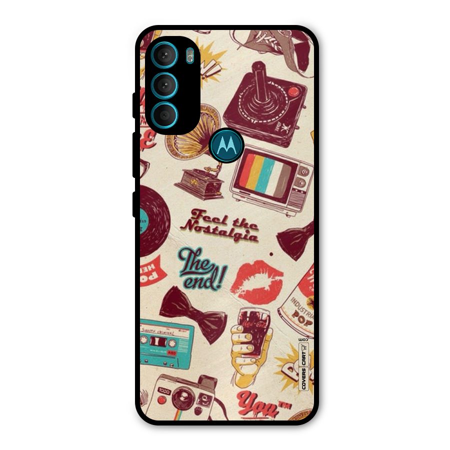 Feel The Nostalgia Metal Back Case for Moto G71 5G