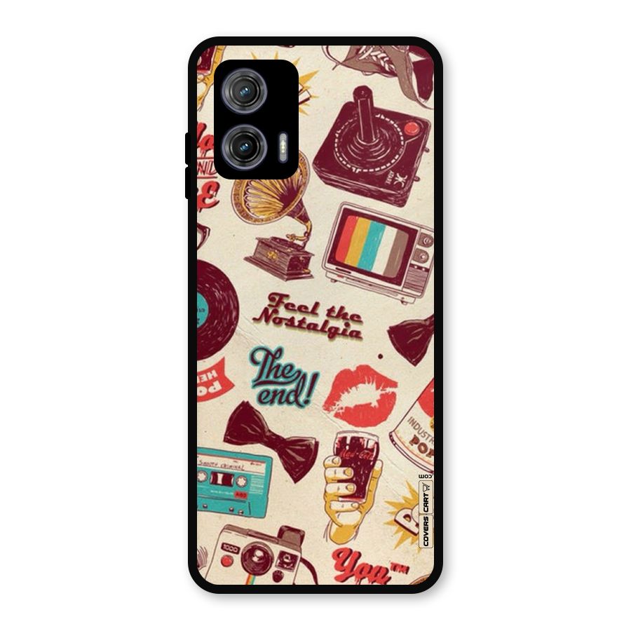 Feel The Nostalgia Metal Back Case for Moto G73