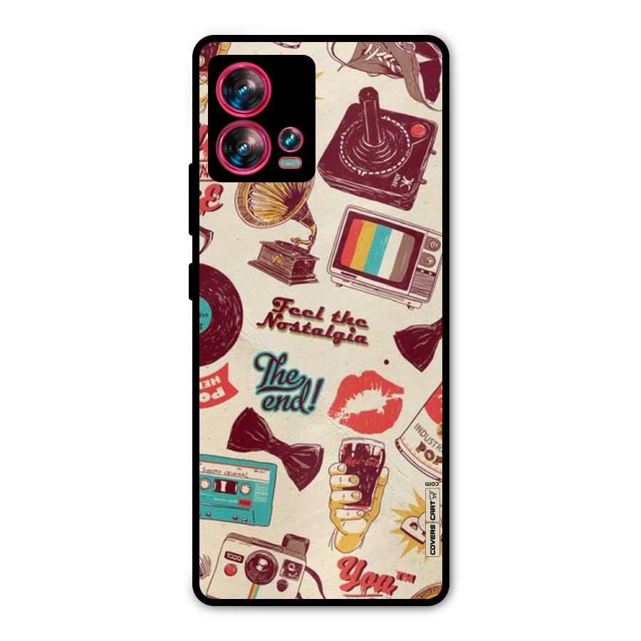 Feel The Nostalgia Metal Back Case for Motorola Edge 30 Fusion