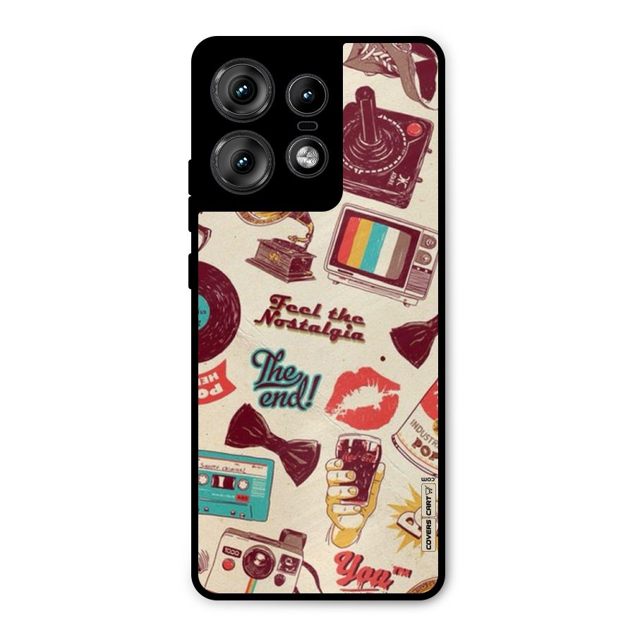 Feel The Nostalgia Metal Back Case for Motorola Edge 50 Pro