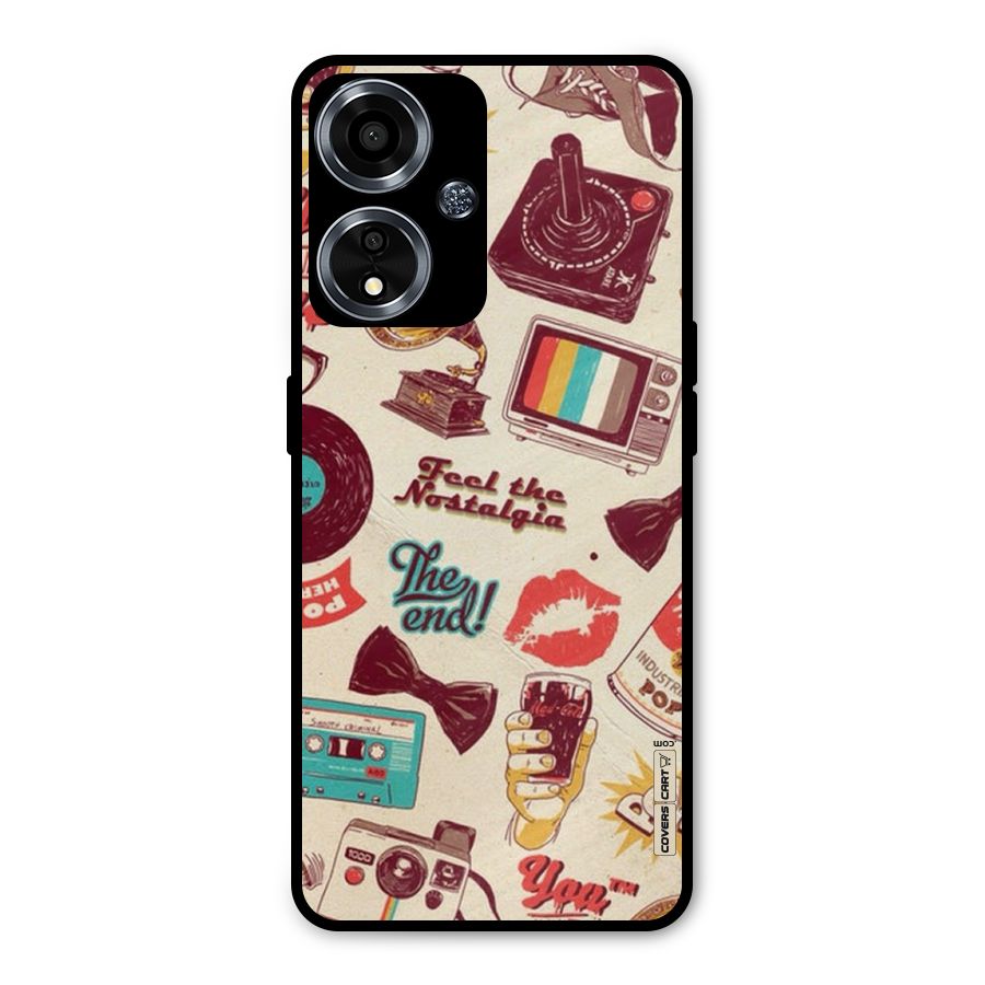 Feel The Nostalgia Metal Back Case for Oppo A59