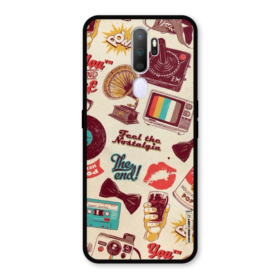 Feel The Nostalgia Metal Back Case for Oppo A9 (2020)