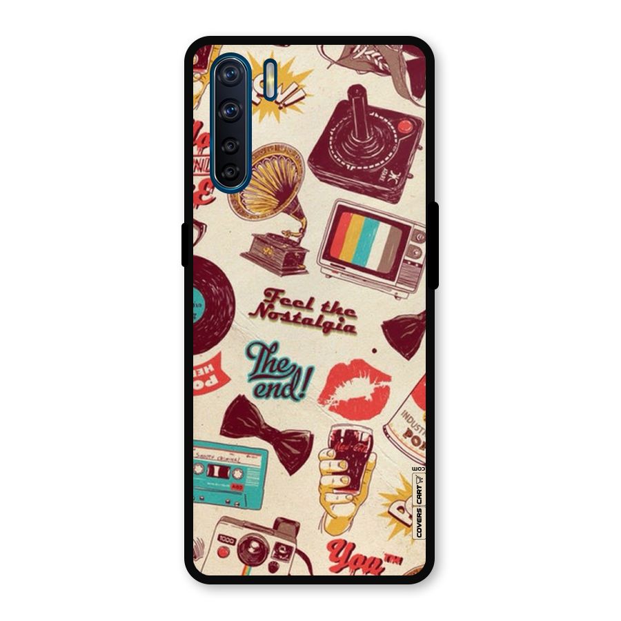 Feel The Nostalgia Metal Back Case for Oppo F15