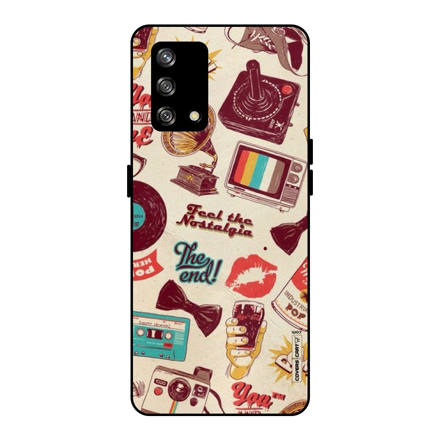 Feel The Nostalgia Metal Back Case for Oppo F19s