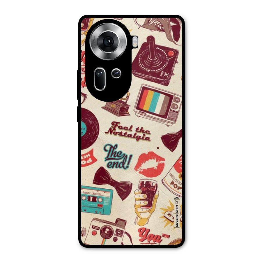 Feel The Nostalgia Metal Back Case for Oppo Reno11 5G