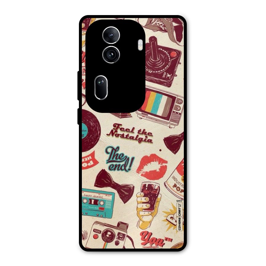 Feel The Nostalgia Metal Back Case for Oppo Reno11 Pro 5G