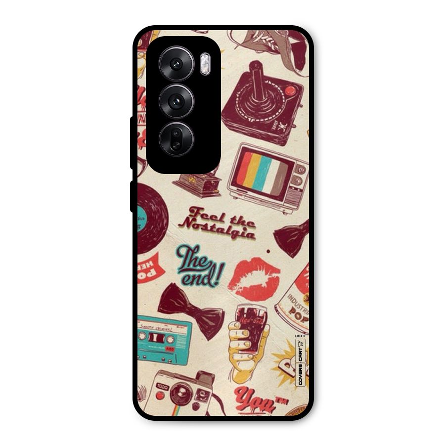 Feel The Nostalgia Metal Back Case for Oppo Reno12