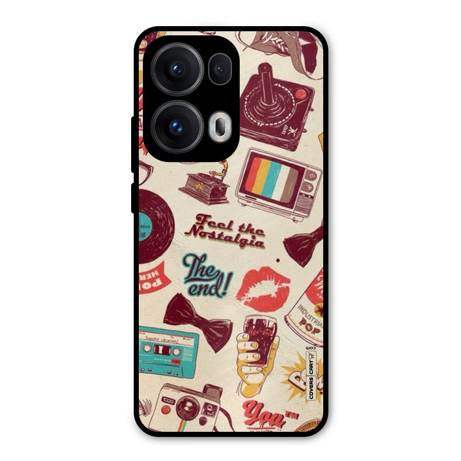 Feel The Nostalgia Metal Back Case for Oppo Reno13 Pro