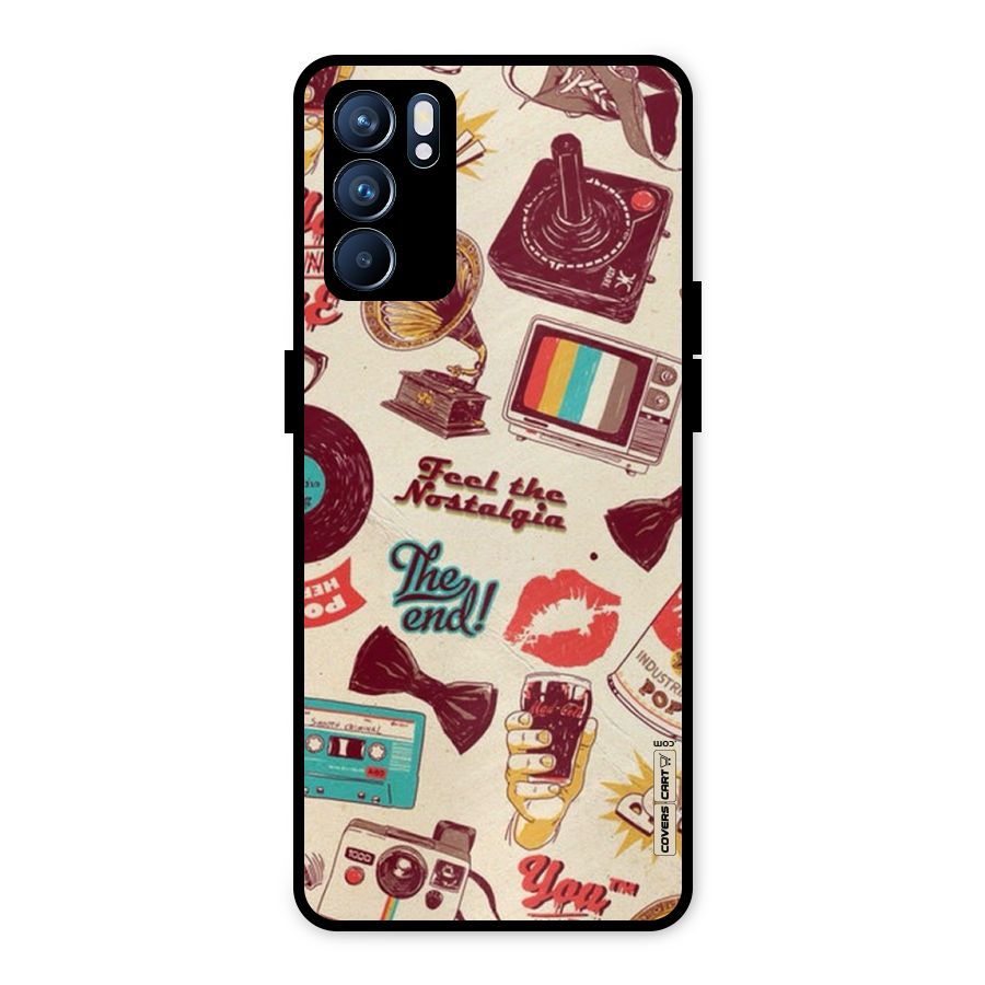 Feel The Nostalgia Metal Back Case for Oppo Reno6 5G