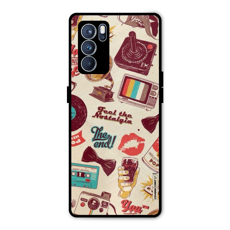 Feel The Nostalgia Metal Back Case for Oppo Reno6 Pro 5G