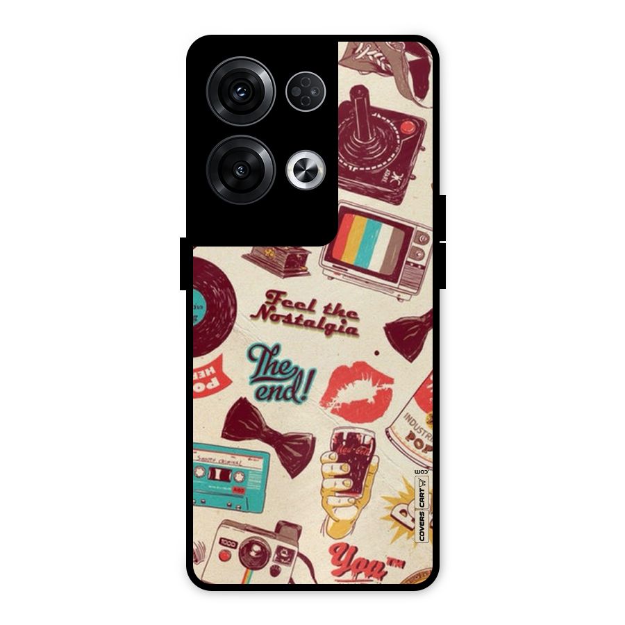 Feel The Nostalgia Metal Back Case for Oppo Reno8 Pro 5G