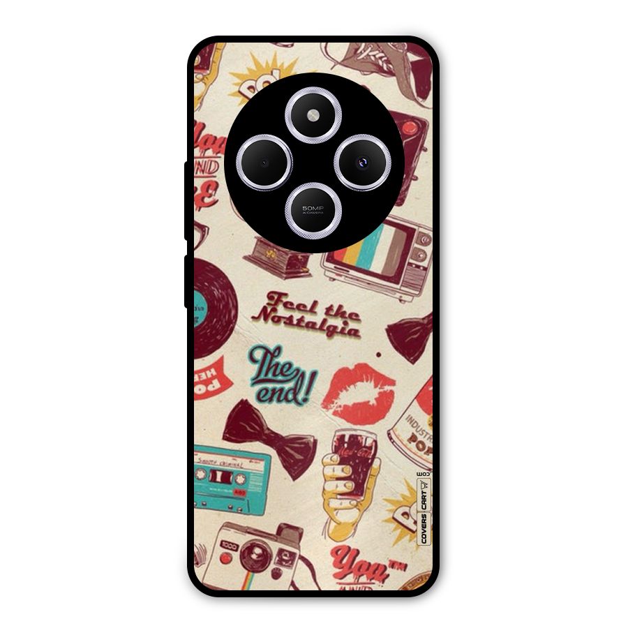 Feel The Nostalgia Metal Back Case for Poco C75 5G