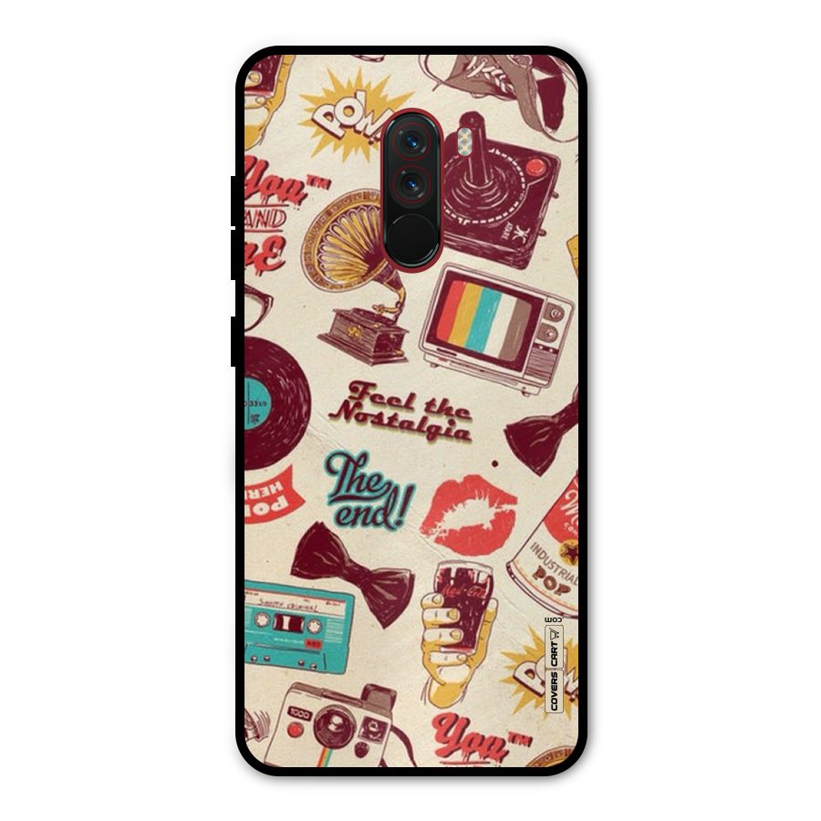 Feel The Nostalgia Metal Back Case for Poco F1