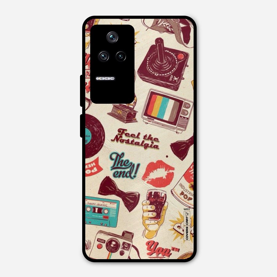 Feel The Nostalgia Metal Back Case for Poco F4 5G