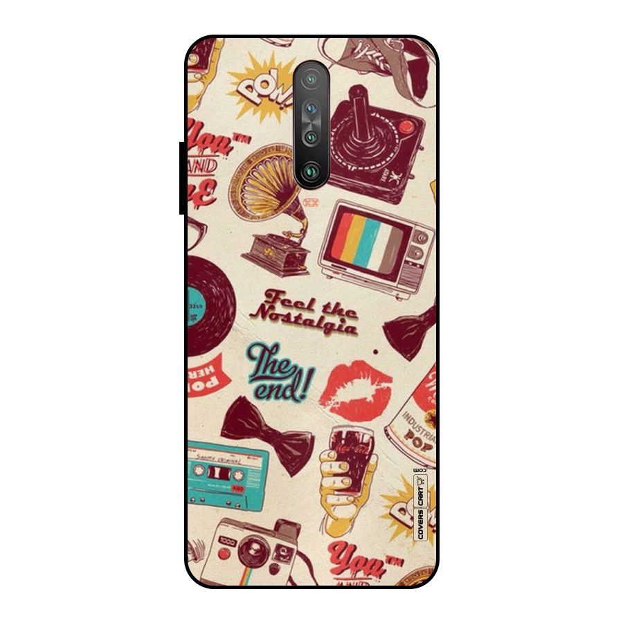Feel The Nostalgia Metal Back Case for Poco X2