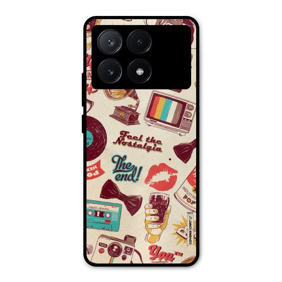 Feel The Nostalgia Metal Back Case for Poco X6 Pro