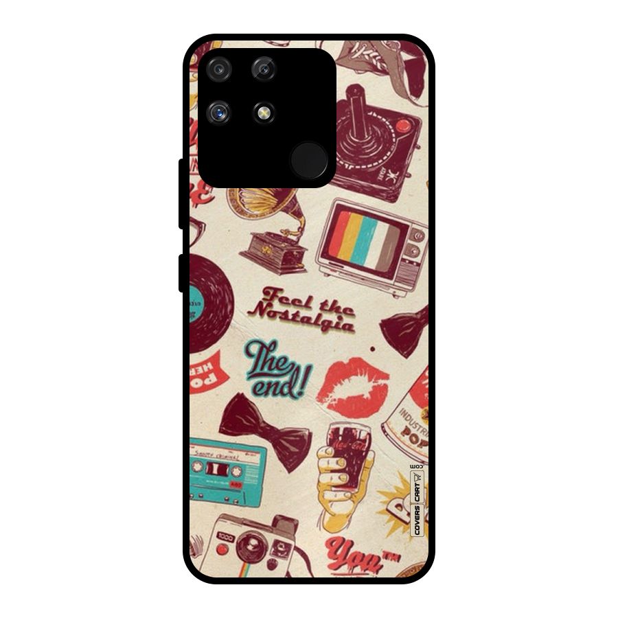 Feel The Nostalgia Metal Back Case for Realme Narzo 50A